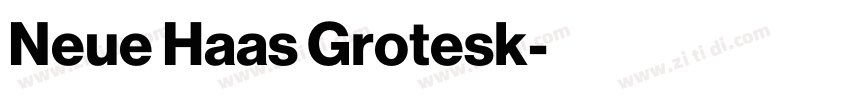 Neue Haas Grotesk字体转换